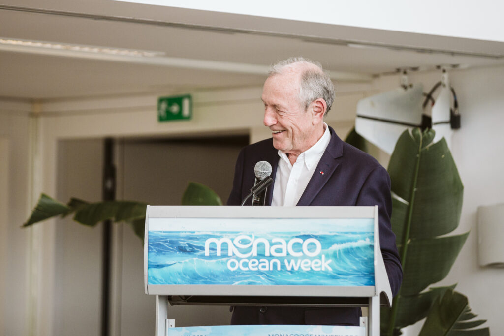 Francis Vallat (Cluster Maritime Français) Financing Maritime Innovation and Infrastructure for Climate and Ocean, BLUMORPHO, Monaco Ocean Week 2024 Yacht Club de Monaco